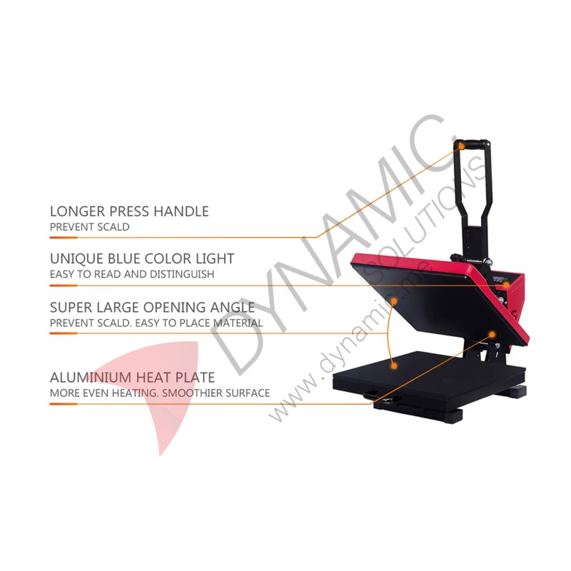 Heat Press Machine 38x38cm 220V Red Heat Press Machine 38x38cm 220V Red