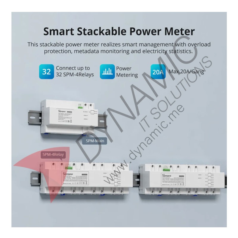 Sonoff Smart Stackable Power Meter (4 Relay)
