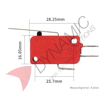 Limit Switch 3 Pins - 16A (1E4-T125)