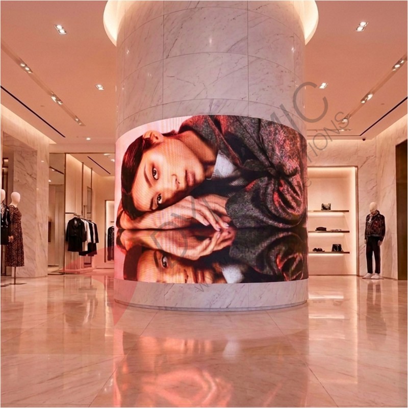 Curved Indoor LED, P1.9, 1R1G1B, Real Pixel