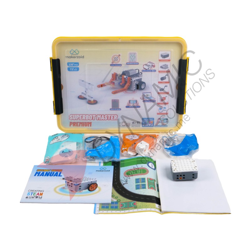 Makerzoid Superbot Master Premium - 230+ Bricks (Age 6+) Makerzoid Superbot Master Premium - 230+ Bricks (Age 6+)
