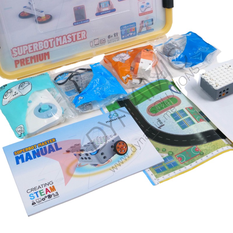 Makerzoid Superbot Master Premium - 230+ Bricks (Age 6+) Makerzoid Superbot Master Premium - 230+ Bricks (Age 6+)