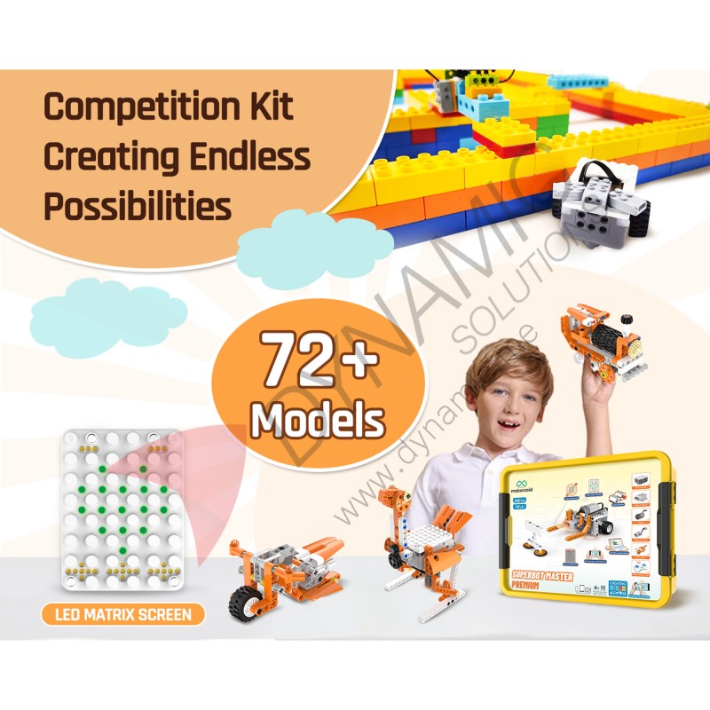 Makerzoid Superbot Master Premium - 230+ Bricks (Age 6+) Makerzoid Superbot Master Premium - 230+ Bricks (Age 6+)