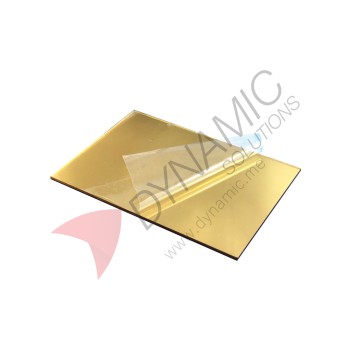 Adhesive Mirror/Light Gold Acrylic/Plexi 1mm