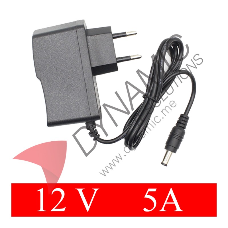 Power Supply Adapter DC Plug - 12V 5A Power Supply Adapter DC Plug - 12V 5A