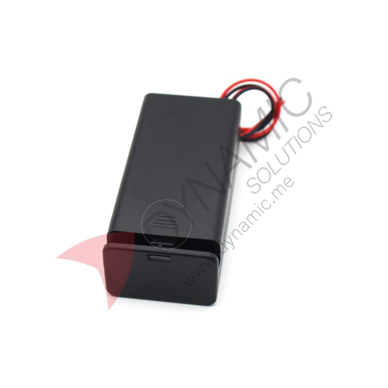 Battery Holder Case 2xAAA with Switch