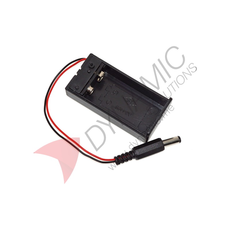 Battery Holder Case 9v with Switch and DC connector