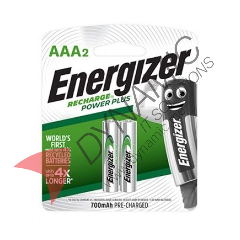 Energizer Battery Recharge AAA NiMH 700mAh 1.2V (2 pcs)