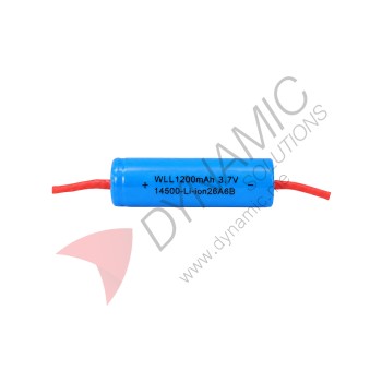 Battery 3.7V Li-ion Rechargeable 1200mAh 14500