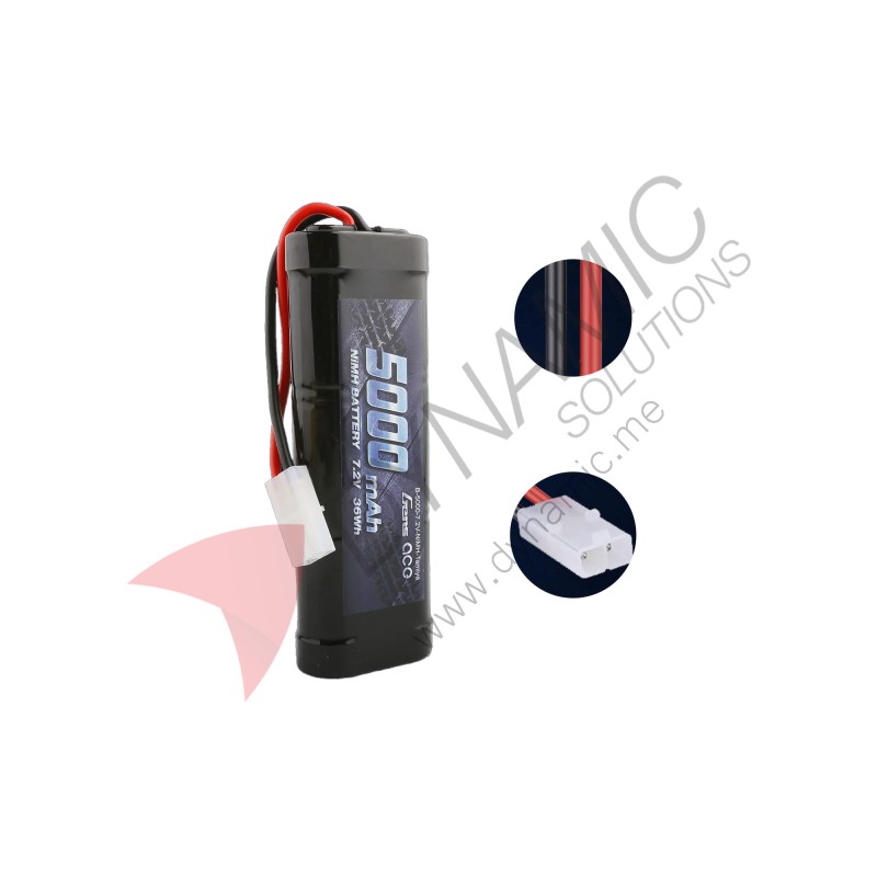 Battery 5000mAh 7.2V NIMH with Tamiya Plug
