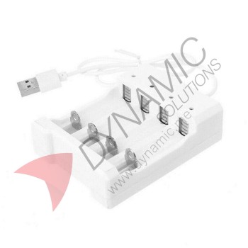 Battery USB Charger 4-Slot 1.2V AA/AAA