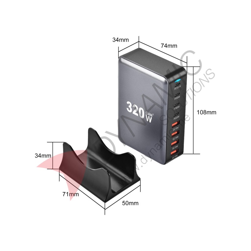 GaN Pro Desktop Fast Charger 320W