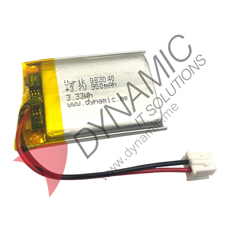 Lithium Polymer Rechargeable Battery 3.7V 083040 900 mAh (with PCM) Lithium Polymer Rechargeable Battery 3.7V 083040 900 mAh (with PCM)