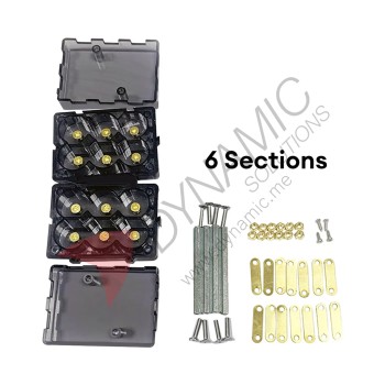 18650 Battery Holder Kit - 6 Section Splicable Bracket 18650 Battery Holder Kit - 6 Section Splicable Bracket