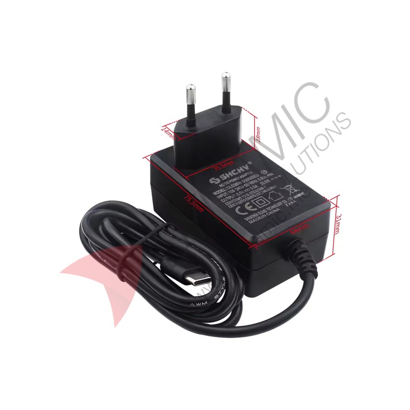 Power Supply Adapter Type C - 5V 5A 25W Power Supply Adapter Type C - 5V 5A 25W