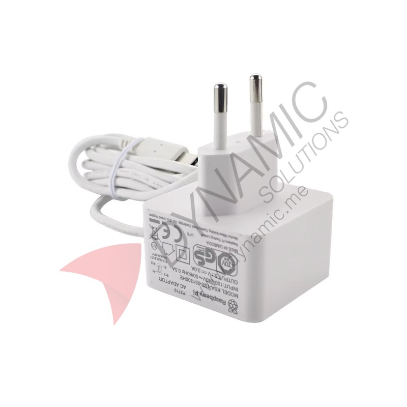 Raspberry Pi 15W USB-C EU Power Supply 5V 3A 