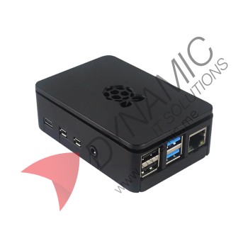 Raspberry PI 4 Black Case (Cooling Fan not Incl.)