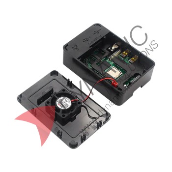 Raspberry PI 4 Black Case (Cooling Fan not Incl.) Raspberry PI 4 Black Case (Cooling Fan not Incl.)
