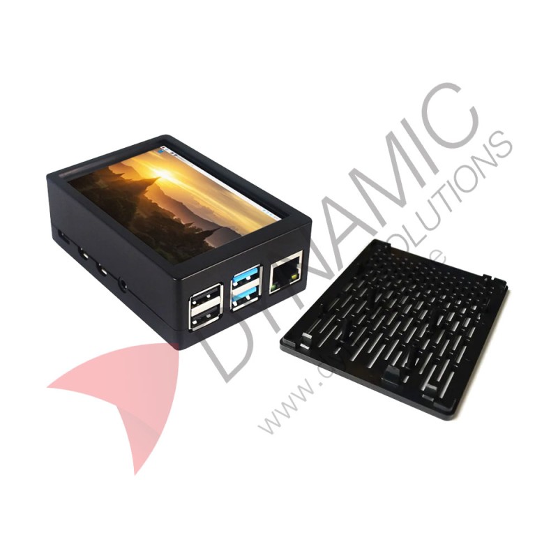 Raspberry PI 5 Black Case (Can be Used for Touch Screen)