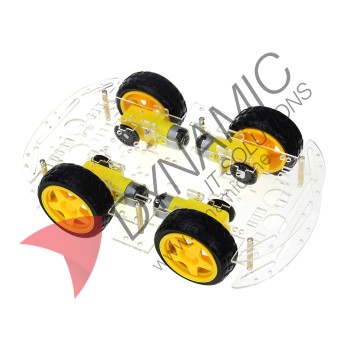 Robot Car 4 Wheel Double Deck