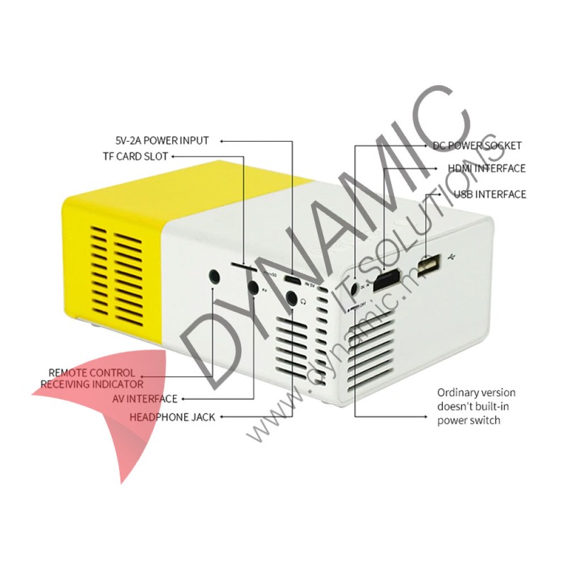 LED Mini Projector YG300 Pro Supports 1080P HDMI LED Mini Projector YG300 Pro Supports 1080P HDMI