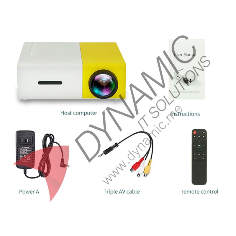 LED Mini Projector YG300 Pro Supports 1080P HDMI LED Mini Projector YG300 Pro Supports 1080P HDMI