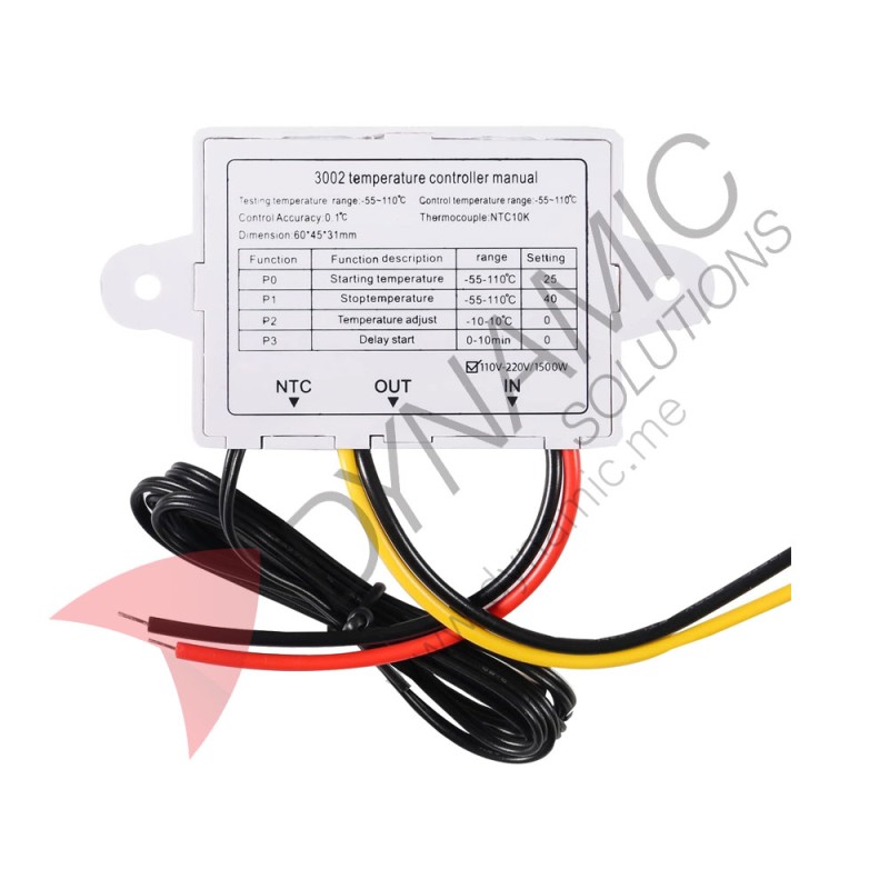 Digital Temperature Controller Switch HW-W3002 (12V)