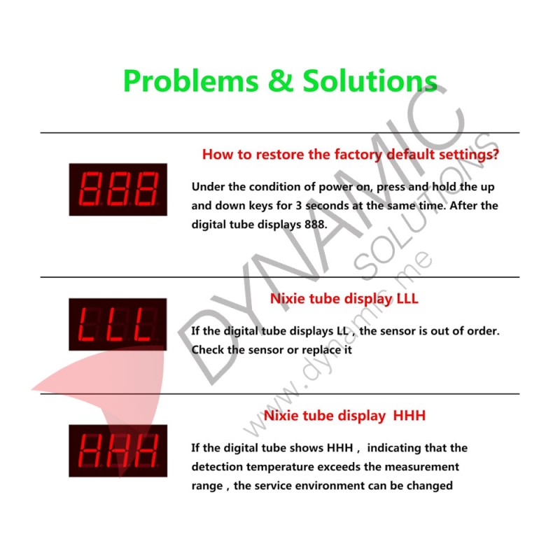 Digital Temperature Controller Switch HW-W3002 (12V)