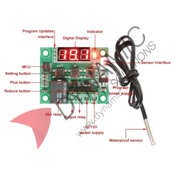 Thermostat Temperature Control W1209 DC 12V
