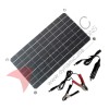 Flexible Solar Panel 20W for Camping (Dual USB, Type-C, Alligator)