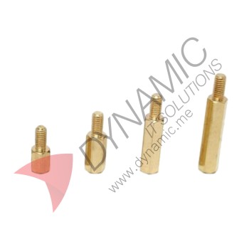 Hexagonal Stud Spacer Hollow Pillars Female-Male