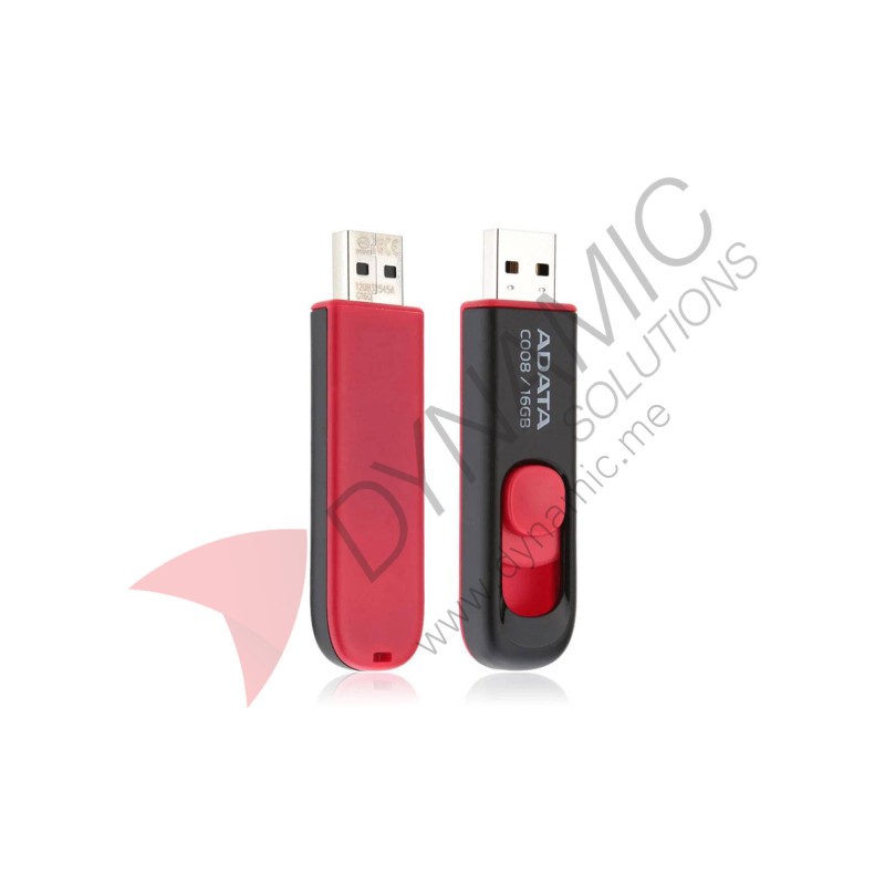 ADATA C008 Capless Sliding USB Flash Drive 16GB ADATA C008 Capless Sliding USB Flash Drive 16GB
