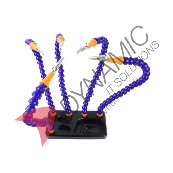 Aluminum Base Soldering Station 5 Hands Flexible Hose