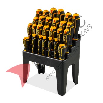 Ingco 26 Pcs Screwdriver Set Stand 2628 Ingco 26 Pcs Screwdriver Set Stand 2628