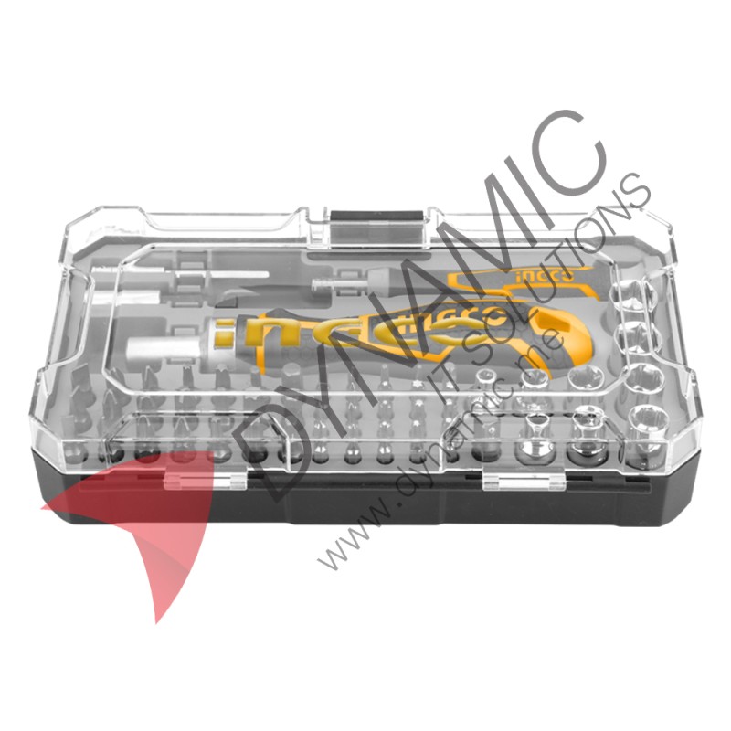 Ingco Multifuncational Rubber Handle Screwdriver Set 55 Pcs 0558 Ingco Multifuncational Rubber Handle Screwdriver Set 55 Pcs 0558