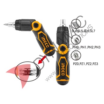 Ingco 13 in 1 Ratchet Screwdriver Set 1208 Ingco 13 in 1 Ratchet Screwdriver Set 1208