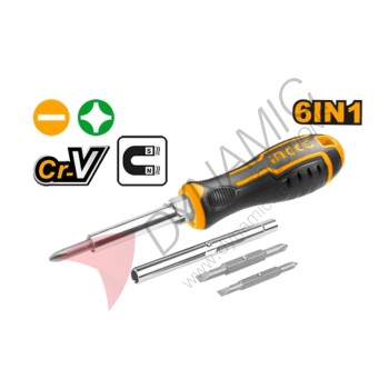 Ingco 6 In 1 Screwdriver Set AKISD0608 Ingco 6 In 1 Screwdriver Set AKISD0608