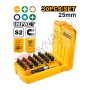 Ingco Impact Screwdriver Bits 25mm Set 30 Pcs AKSD68303