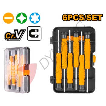 Ingco Precision Screwdriver Set 6 Pcs HKSD0618