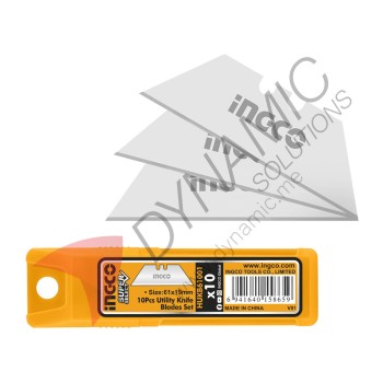 Ingco Utility Knife Blades Set 10 Pcs 61001 Ingco Utility Knife Blades Set 10 Pcs 61001