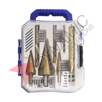 Step Drill Bit Saw Set Titanium Milling Cutter (7pcs)