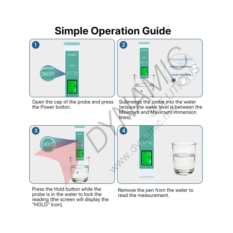 TDS EC Water Quality Tester