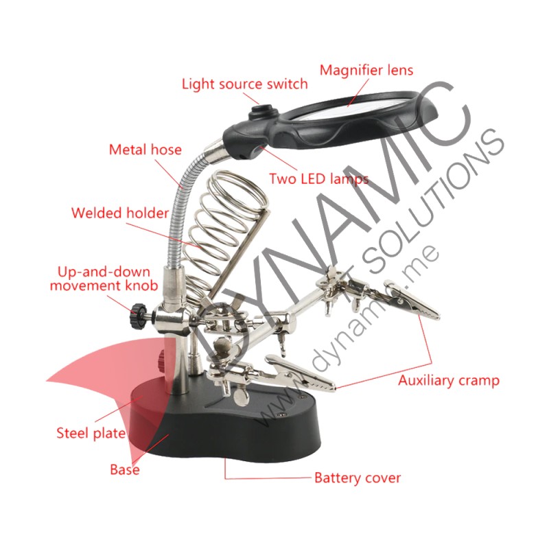 PCB Desktop Magnifier Clamp Soldering Holder PCB Desktop Magnifier Clamp Soldering Holder