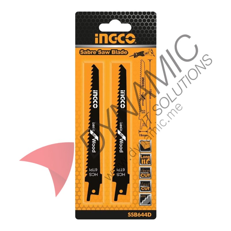 Ingco Sabre Saw Blade for Wood 644D (2pcs)