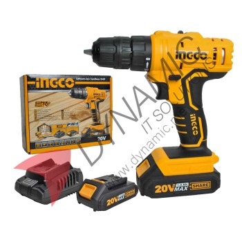 Ingco Lithium-Ion Cordless Drill 20V 20011 Ingco Lithium-Ion Cordless Drill 20V 20011