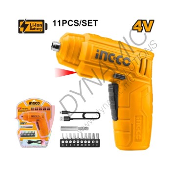 Ingco Li-Ion Cordless Screwdriver 4V 0402 Ingco Li-Ion Cordless Screwdriver 4V 0402