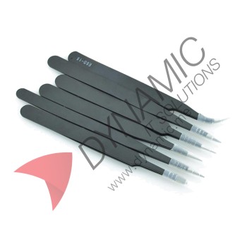 Stainless Steel Tweezers (6 Pcs)
