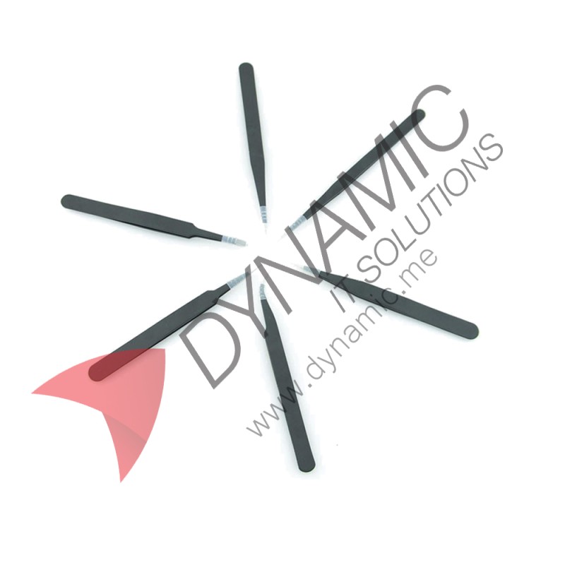 Stainless Steel Tweezers (6 Pcs)
