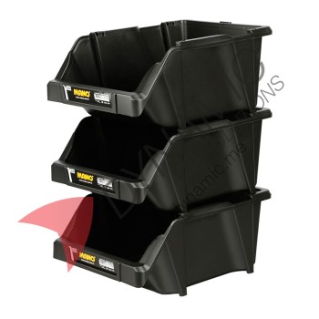 Mano Storage Bins Black S-10 Mano Storage Bins Black S-10