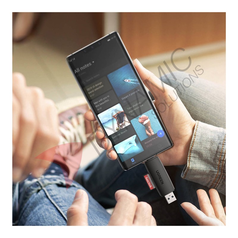 UGreen 2-in-1 USB-C & USB 3.0 SD/TF Card Reader (CM304 80191)